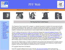 Tablet Screenshot of preparing-faculty.org